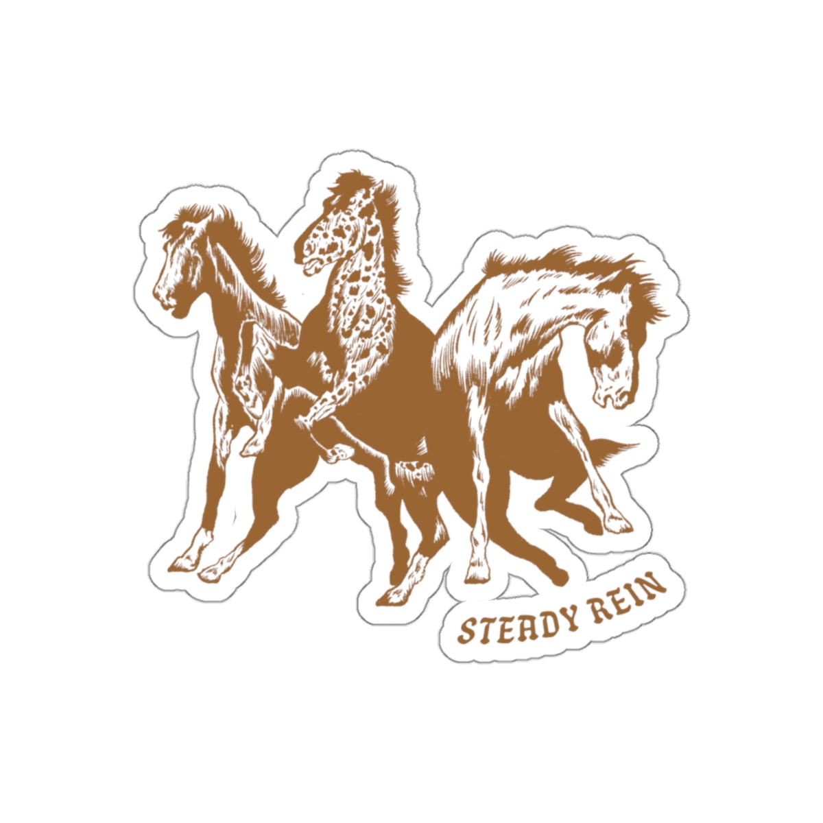 Kiss-Cut Steady Rein Sticker